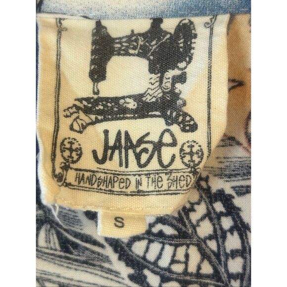 Jaase Women’s 3/4 Sleeve Blue Floral Open Front Cardigan Size Small (5773) - Picture 3 of 5